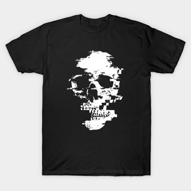 GlitchSkull:Monday T-Shirt by AnOakEye